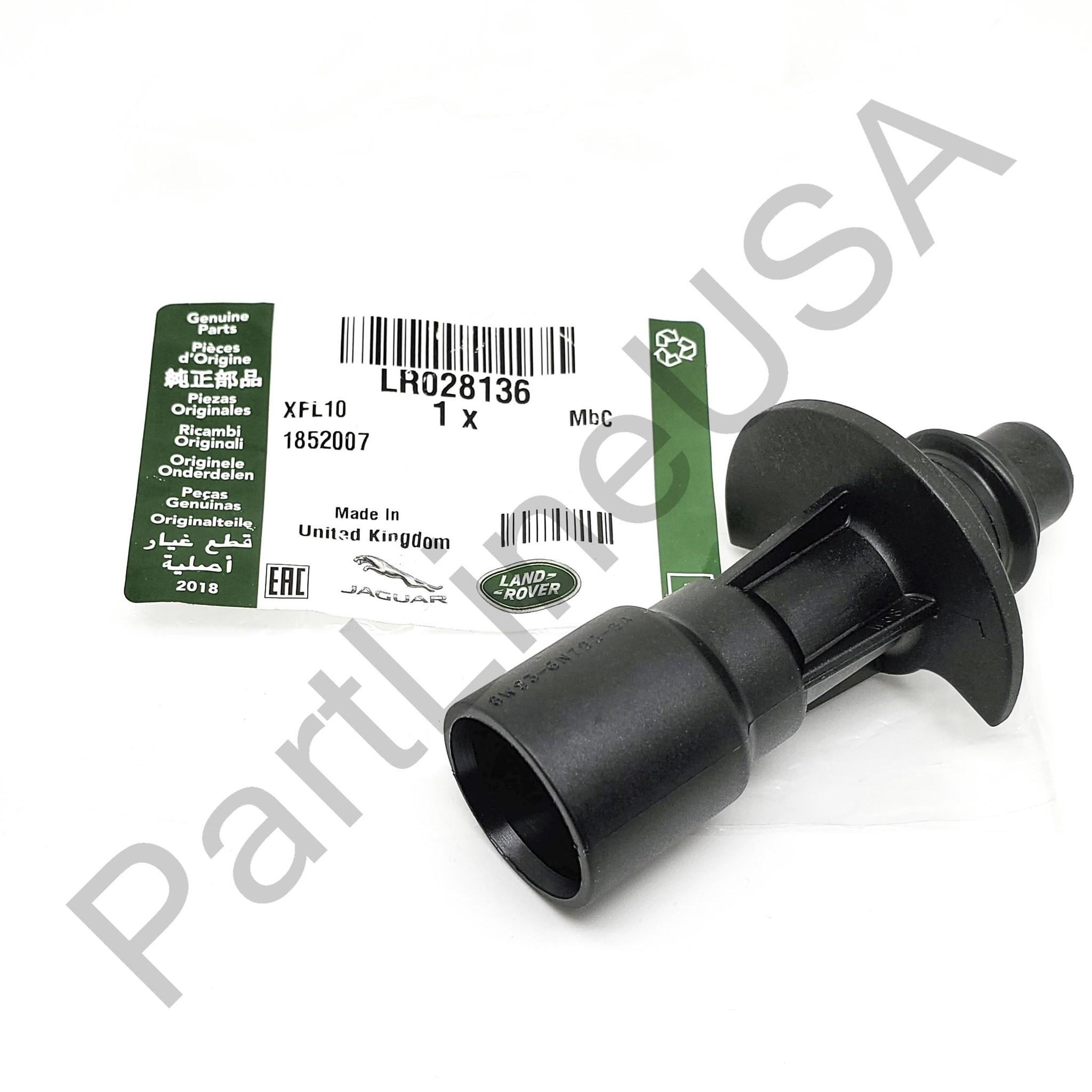 Picture of Genuine Land Rover LR4 Range Sport Water Pump Cooler Pipe Tube Adaptor LR028136